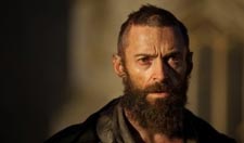 ©LAURIE SPARHAM - Hugh Jackman plays Jean Valjean in the movie version of "Les Miserables," which opens Christmas Day. He read Victor Hugo's book. Twice.