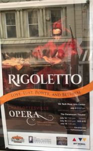 Rigoletto poster, Cville Opera